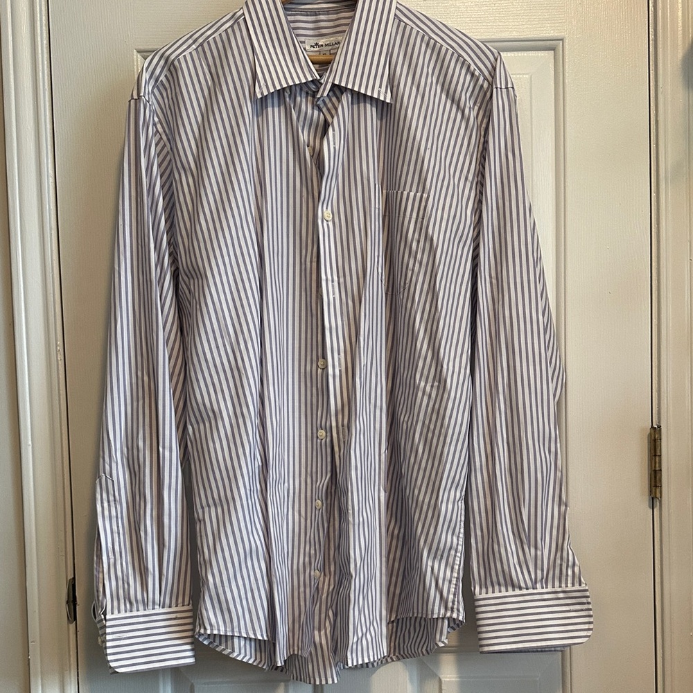 Peter Millar Classic Striped Dress Shirt